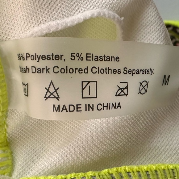 Neon Yellow Leopard Print Bikini Set Size Medium - Picture 4 of 4